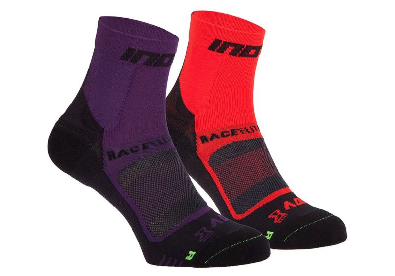 Inov-8 Race Elite Pro (Twin Pack) Womens Socks Purple/Black/Red/Black Australia (KRICUJ869)